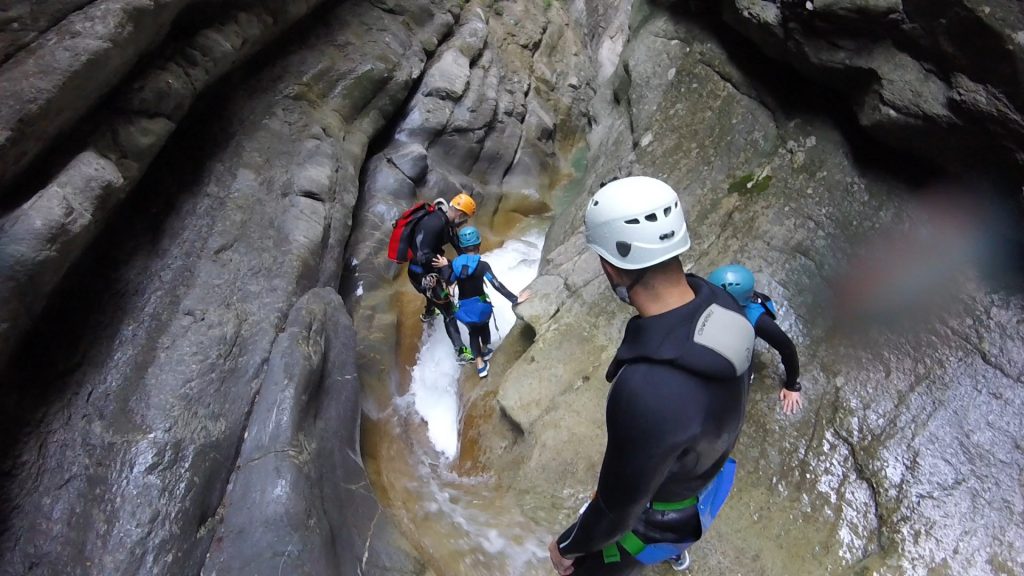 canyoning cramassouri nice alpes maritimes initiation famille