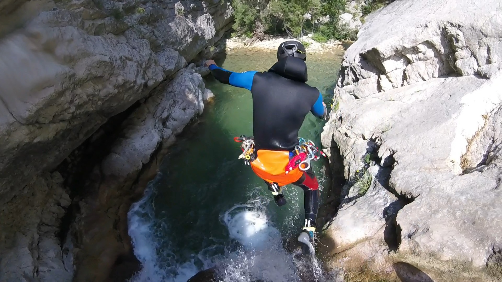 canyoning facile des Gours du Ray 06 greolieres grasse