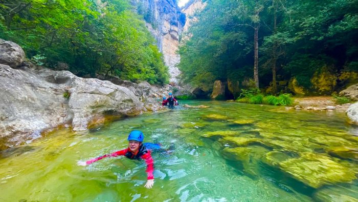 Randonnée aquatique canyon des Gorges du Loup Canyon06