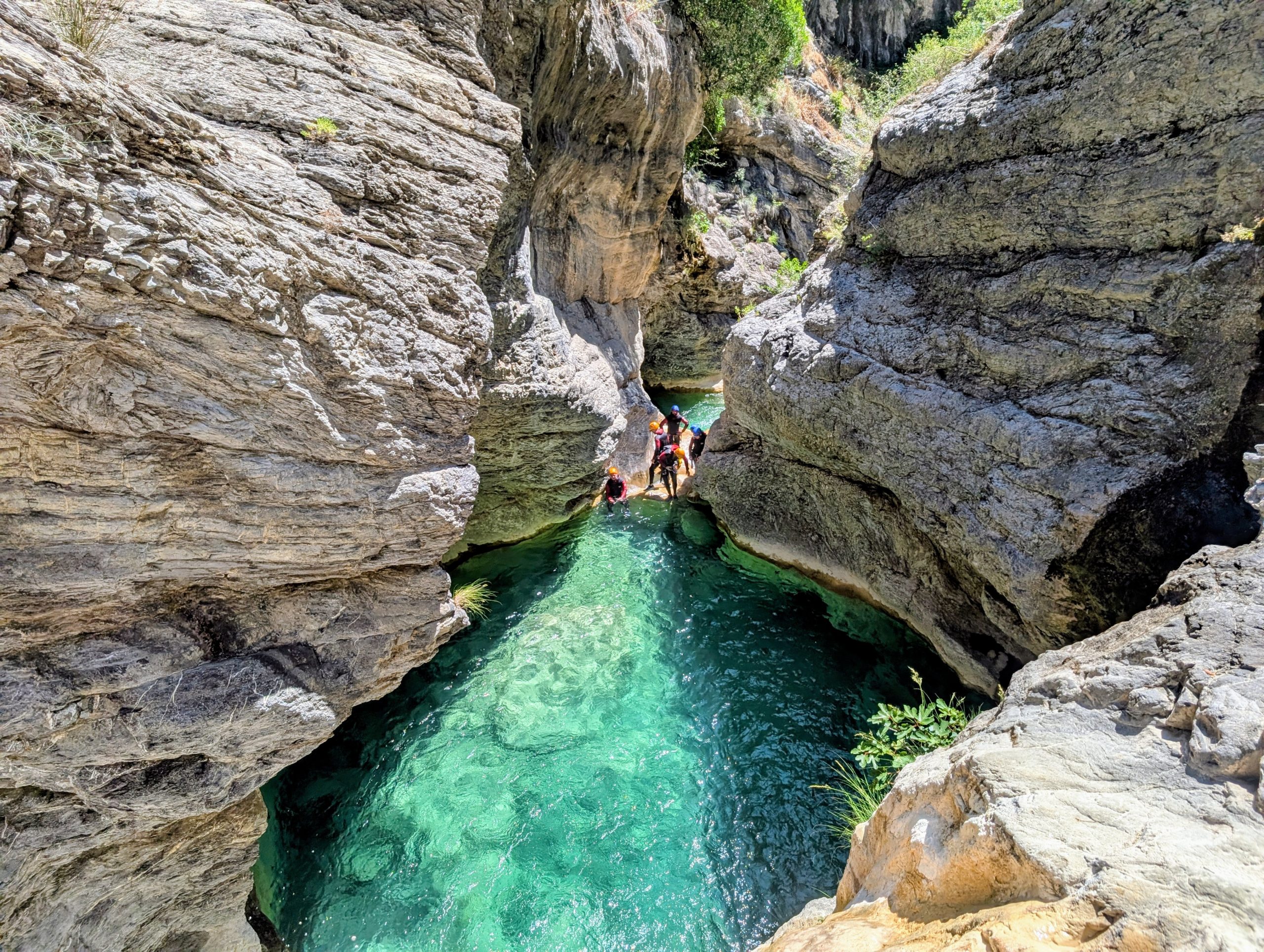 cadre magnifique canyoning de barbaira côte d'Azur