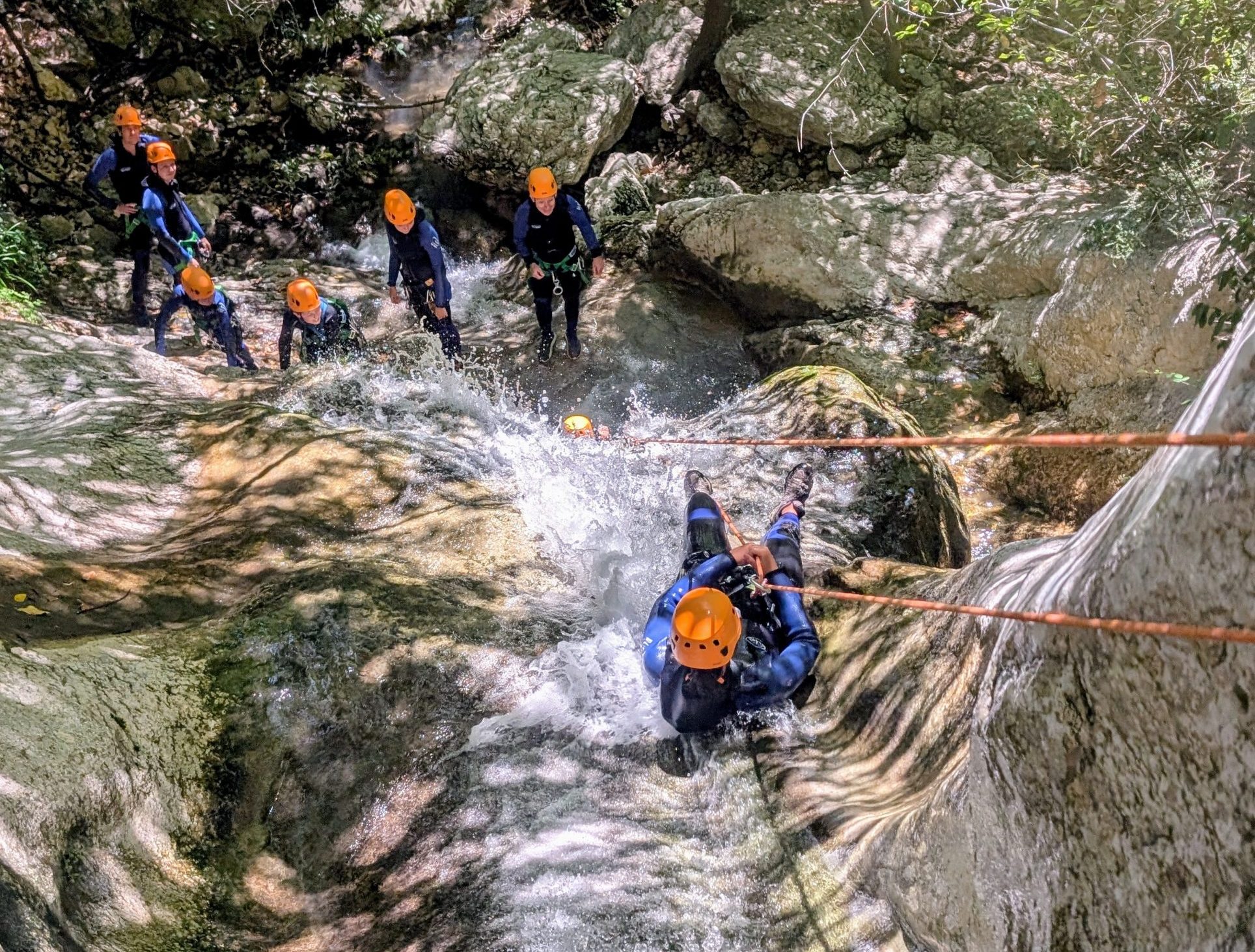 descente rappel canyon du loup 06