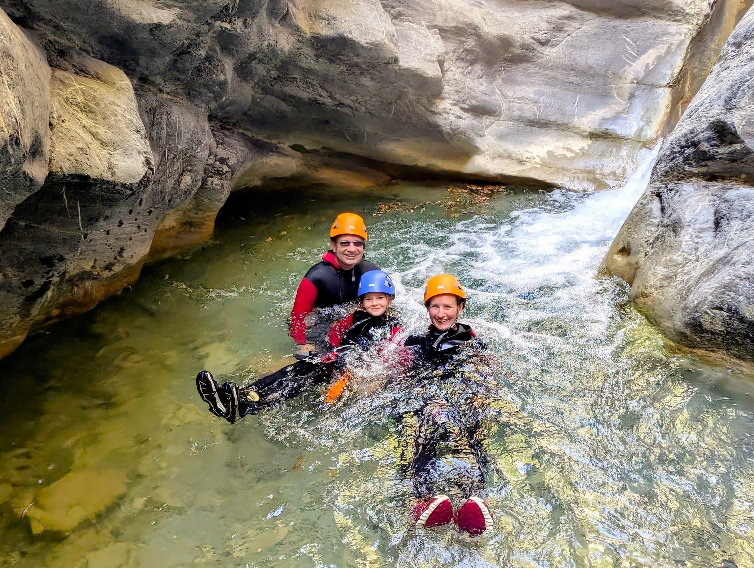 Canyoning demi journée découverte en famille sur Nice Côte d'Azur