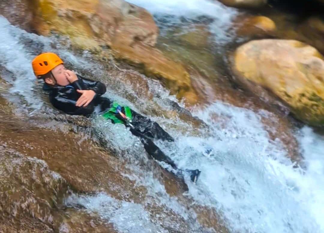 Toboggan canyoning enfants nice
