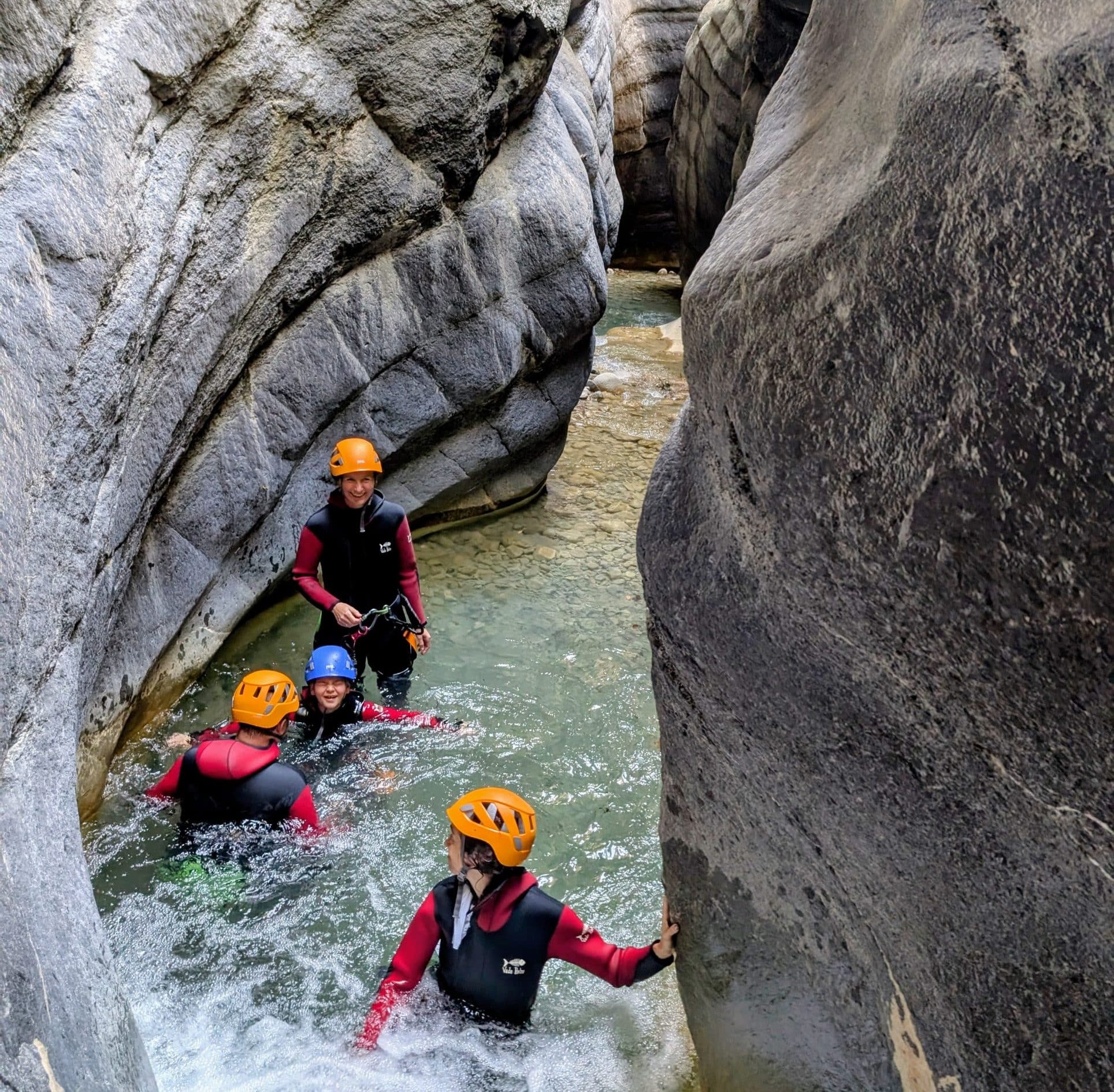 canyoning avec des enfants Nice côte d'Azur
