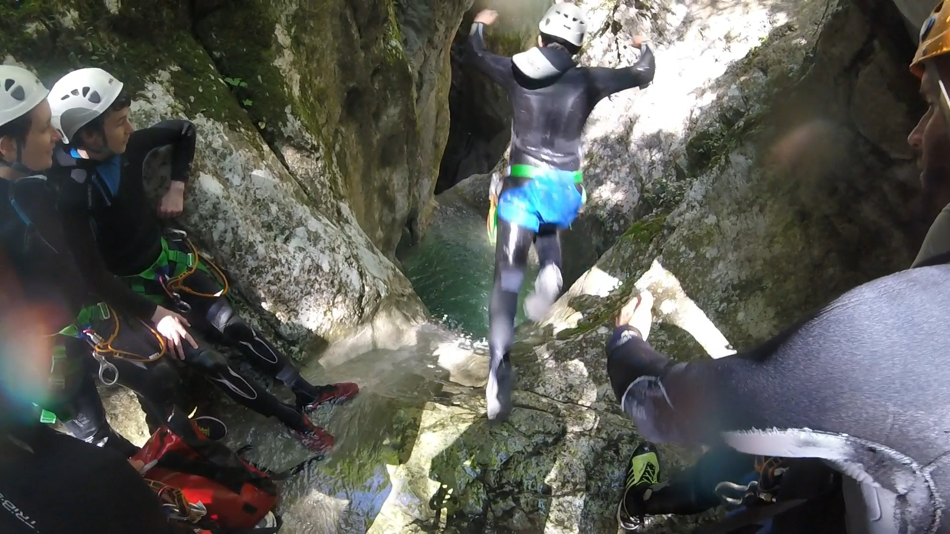 Le grand saut du canyon de l' Imberguet, Vésubie Nice