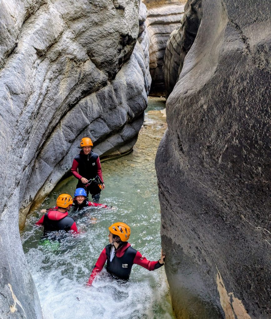 canyoning Cramassouri Nice côte d'Azur strates